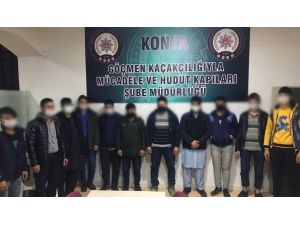 Konya’da 11 Kaçak Göçmen Yakalandı
