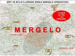 İçişleri Bakanlığınca Bitlis Ve Siirt İllerinde “Eren -6 Mergelo” Operasyonu Başlatıldı. Operasyonda, Jandarma Komando, Jandarma Özel Harekat (Jöh), Polis Özel Harekat (Pöh) Ve Güvenlik Korucu Timlerinden Oluşan Bin 453 Pers