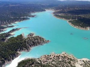 Korkuteli Barajı, dün itibariyle 9 milyon metreküp su kapasitesine ulaştı.