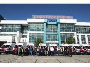 10 yeni ambulans acil sağlık istasyonlarına teslim edildi