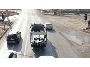 Kırmızı Işık İhlali Yapanları Drone Yakaladı