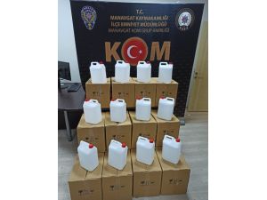 Manavgat’ta 420 litre sahte alkol ele geçirildi