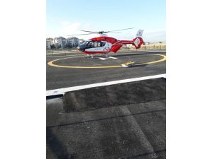 Motosiklet Kazasında Ağır Yaralanan Genç İçin Hava Ambulansı