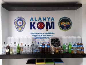 Alanya’da sahte içki operasyonu