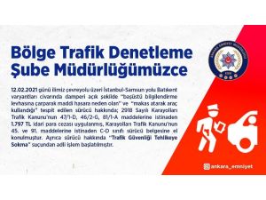 Trafikte Dehşet Saçan Kamyon Şoförüne Ceza Yağdı