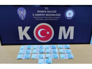 Isparta’da 13 Adet Sahte Para Ele Geçirildi