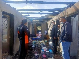 Bucak’da Çıkan Yangında Ev Kullanılamaz Hale Geldi