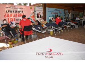 Antalya İl Jandarma Komutanlığına “2020 yılının Kurumsal Kan Bağışçısı Altın Ödülü”
