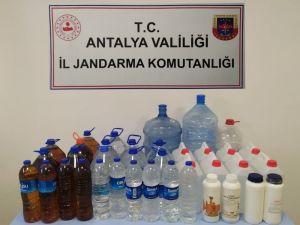 Sahte alkol üreticilerine jandarma baskını: 2 gözaltı
