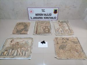 Mersin’de Tarihi Eser Niteliği Taşıyan 5 Mozaik Tablo Ele Geçirildi