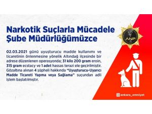 Ankara’daki Uyuşturucu Satıcılarına Yönelik Operasyonda 4 Kişi Yakalandı