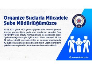 Ankara Merkezli 16 İldeki Fetö Operasyonunda 42 Gözaltı