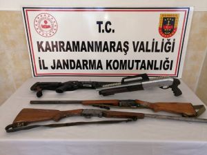 Kahramanmaraş’ta 4 Adet Ruhsatsız Tüfek Ele Geçirildi