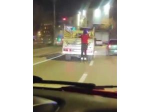 Patenli Gencin Tehlikeli Yolculuğu Kamerada