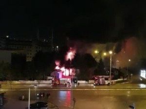 Afad’ın Yeni Bina İnşaatında Yangın