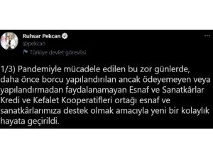 Bakan Pekcan, Esnaf Borçlarının Yapılandırılmasına Başlandığını Duyurdu
