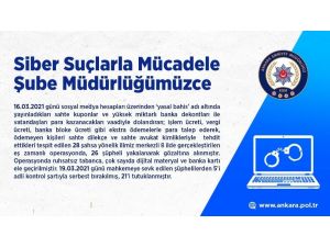 Ankara Emniyet Müdürlüğü’nden Bahis Operasyonu: 21 Kişi Tutuklandı