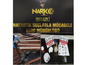 Baskınına Karşı Saklanan Uyuşturucu Polisin Dikkatinden Kurtulamadı