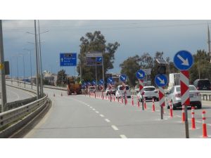 Manavgat Sanayi Köprülü kavşağı 10 gün trafiğe kapatıldı