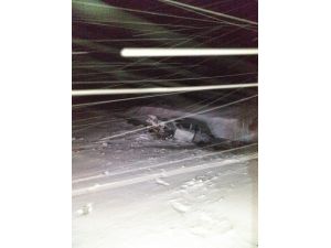 Yoldan Çıkan Otomobil Dereye Düştü: 1 Yaralı