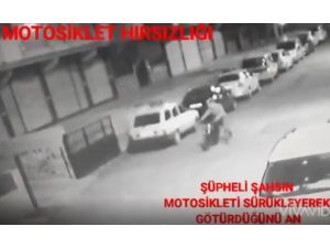 Motosiklet Hırsızlığı Güvenlik Kamerasında
