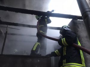 Keresteciler Sitesinde Yangın Ucuz Atlatıldı