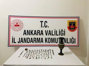 Tarihi Eser Kaçakçısına Ankara Jandarmasından Darbe