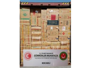 Kocaeli’de Limanda 15 Milyon Liralık Kaçak Eşya Ele Geçirildi