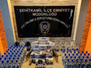 Gaziantep’te Kaçak Alkol Operasyonu