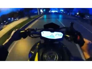 Kural tanımayan motosiklet sürücüsüne ceza yağdı