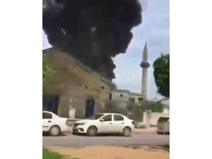 Hatay’da Kaynak Çalışması Yapılan Camide Yangın Çıktı