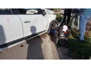 Pat Pat İle Otomobil Çarpıştı: 1 Yaralı