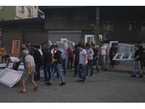 Çelik Kapı, Pvc Kapı Ve Pencere Üretilen Atölye Yangında Kül Oldu