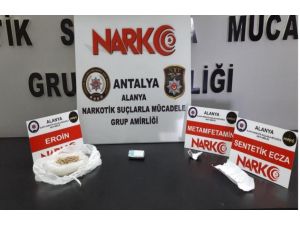 Gaziantep’ten Alanya’ya getirilen uyuşturucu polise takıldı