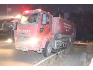 Hatay İtfaiyesinden Adana’da Fabrikadaki Yangını Söndürme Çalışmalarına Destek