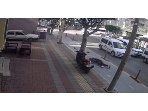 Köpeğe çarpan motosikletin sürücüsü ağır yaralandı