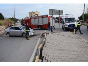 Kontrolden çıkan otomobil karşı şeride geçti: 1 yaralı