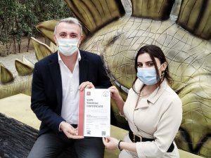 Dinopark’a güvenli turizm sertifikası