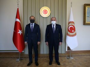 Tbmm Başkanı Şentop, Türkpa Genel Sekreteri Mamayusupov’u Kabul Etti