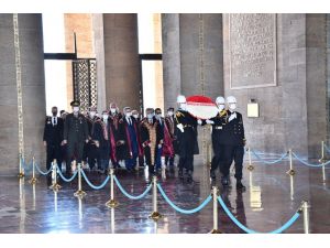 Danıştay Başkanı Yiğit Ve Beraberindeki Heyet Anıtkabir’i Ziyaret Etti