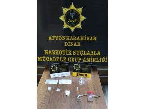 Dinar’da Polisten Uyuşturucu Operasyonu