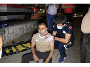 Drift Atan Otomobil Bekçiye Çarpıp Yaraladıktan Sonra Kaçtı