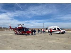 Hava Ambulansı Anjiyo Olması Gereken Yaşlı Adam İçin Havalandı