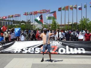İsrail Zulmune Sessiz Kalan Ülkelere Gaziantep’te Bantlı Tepki