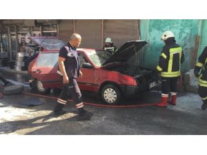 Seyir Halindeki Lpg’li Araç Bir Anda Alev Aldı