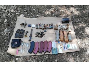 Pkk’nın Sığınağında Mühimmat Ve Yaşam Malzemesi Ele Geçirildi
