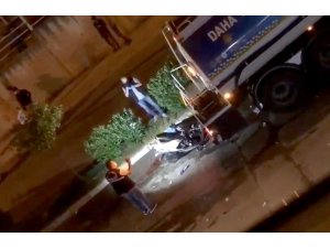Sulama tankerine çarpan motosikletli genç hayatını kaybetti