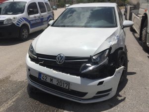 Konya’da Trafik Kazası: 2 Yaralı