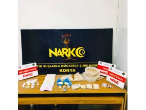 Konya’da 4 Kilo 115 Gram Eroin Ve Metamfetamin Ele Geçirildi
