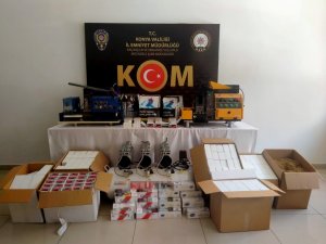 Konya’da Kaçak Tütün Ve Makaron Operasyonu